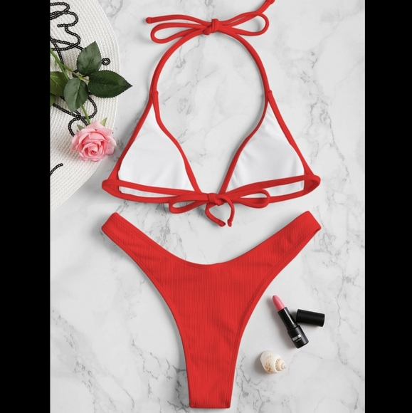 Red zaful bikini - Picture 2 of 7